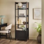 Holmes Modern Scandinavian Reeded Bookshelf - Image 2