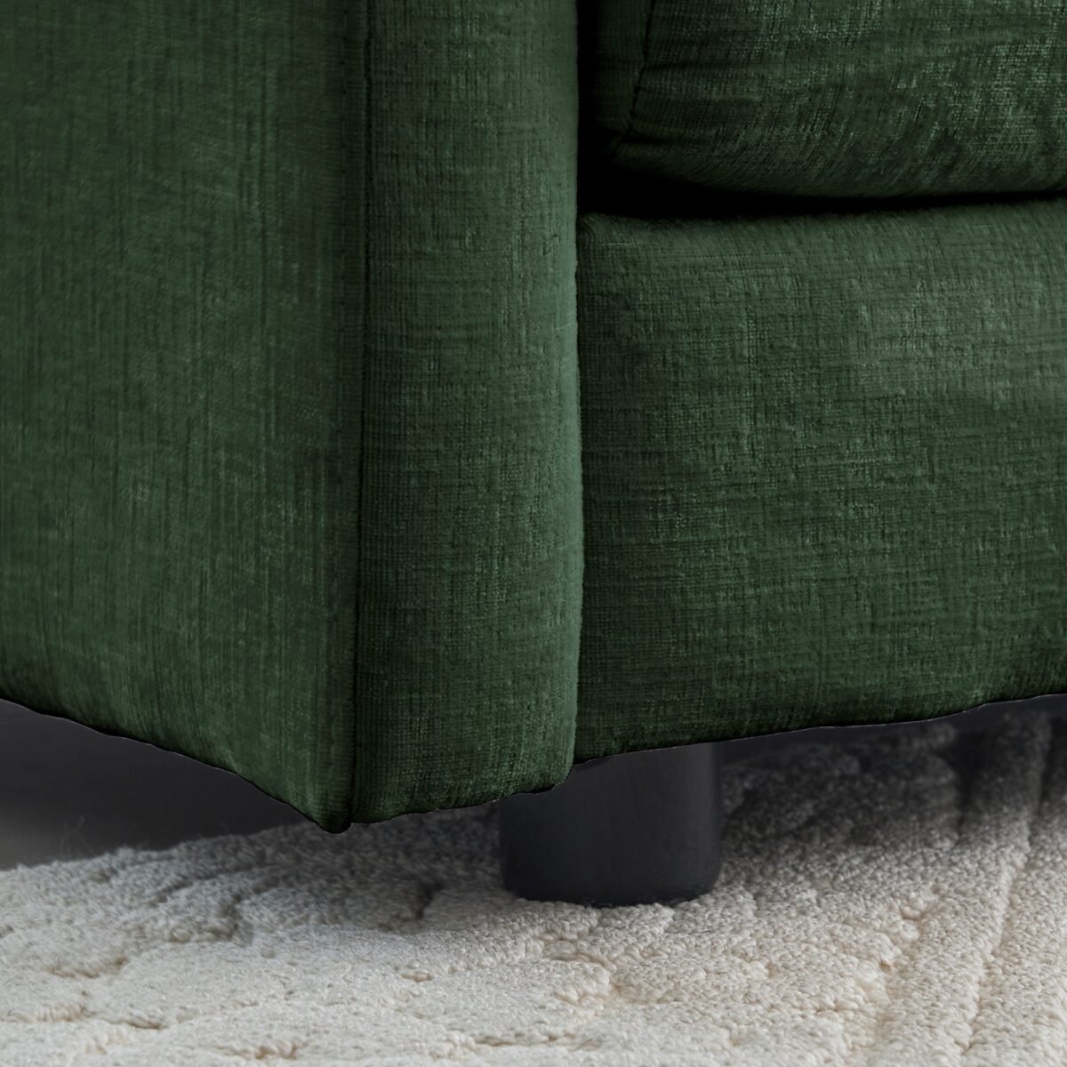 Walker Edison | Chenille Modular Cloud Couch with L-Shaped Sectional and Ottoman - Image 16