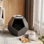 25.98'' Modern Pet Furniture Cat Carrier, Sofa Side Table, Planter MDF Multifunctional Furniture, Burmese Sumac - Image 2