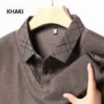 Men's Fake Two Piece Lapel Long-Sleeve Tops - Image 7