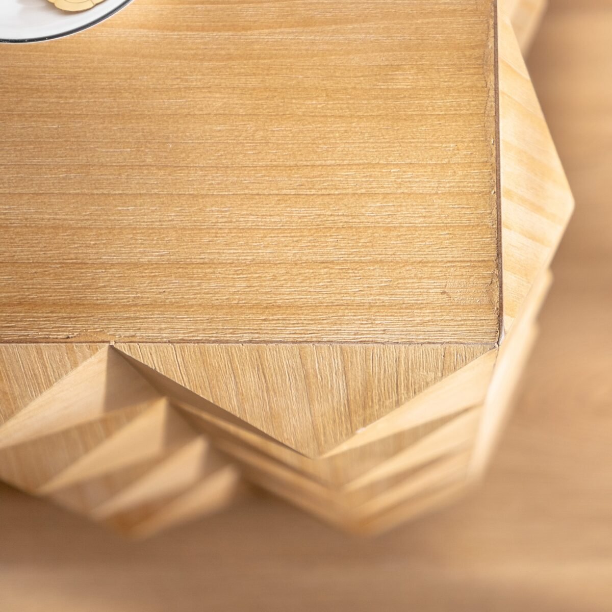 Walker Edison | Modern Embossed Pattern Side Table - Image 11