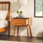 Atticus Solid Wood Mid-Century Modern Nightstand - Image 3