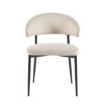 Alexis Modern Upholstered Curved Dining Chair, set of 2 - Image 15