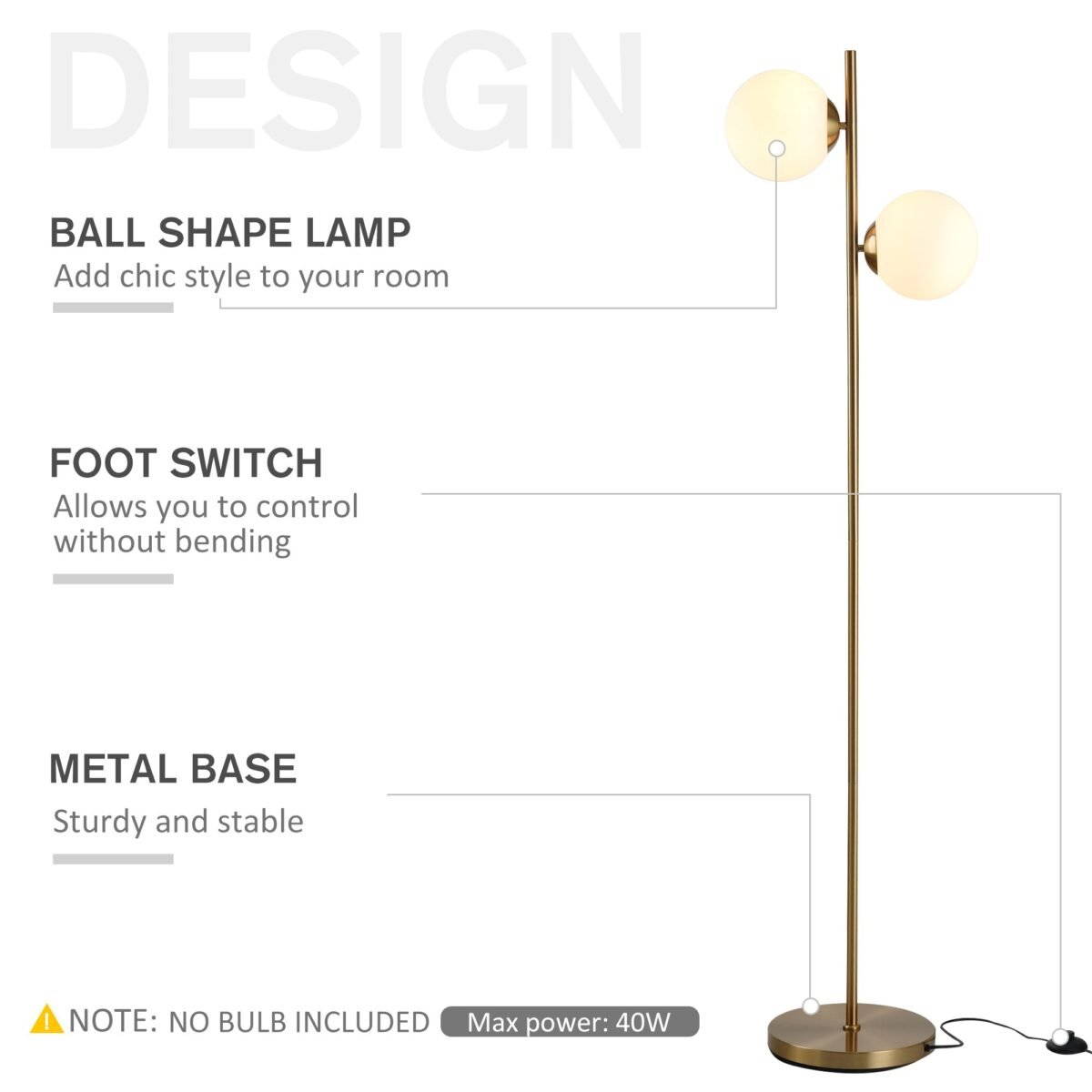 Walker Edison | Minimalist Floor Lamp - Image 9