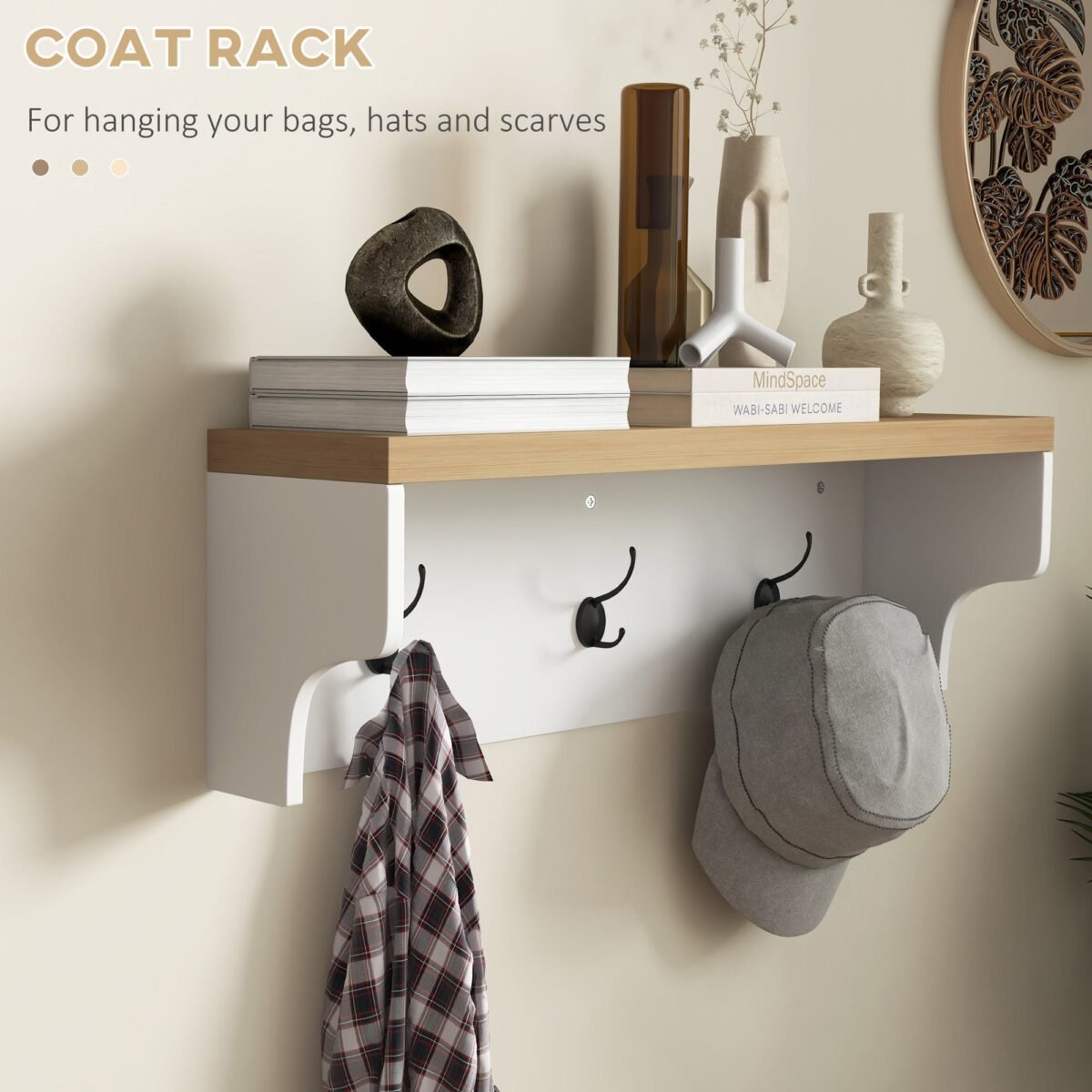 Walker Edison | Entryway 2-in-1 Coat Rack and Shoe Bench Set - Image 6