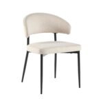 Alexis Modern Upholstered Curved Dining Chair, set of 2 - Image 14