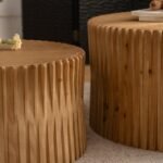 Walker Edison | Textured Nesting Coffee Table Set - Image 2