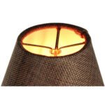 6"W x 5"H Set of 6 Chocolate Burlap Chandelier Lampshade - Image 5