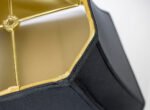 16"W x 12"H Square Cut Corner Shade Black Fabric/Gold Liner - Image 4