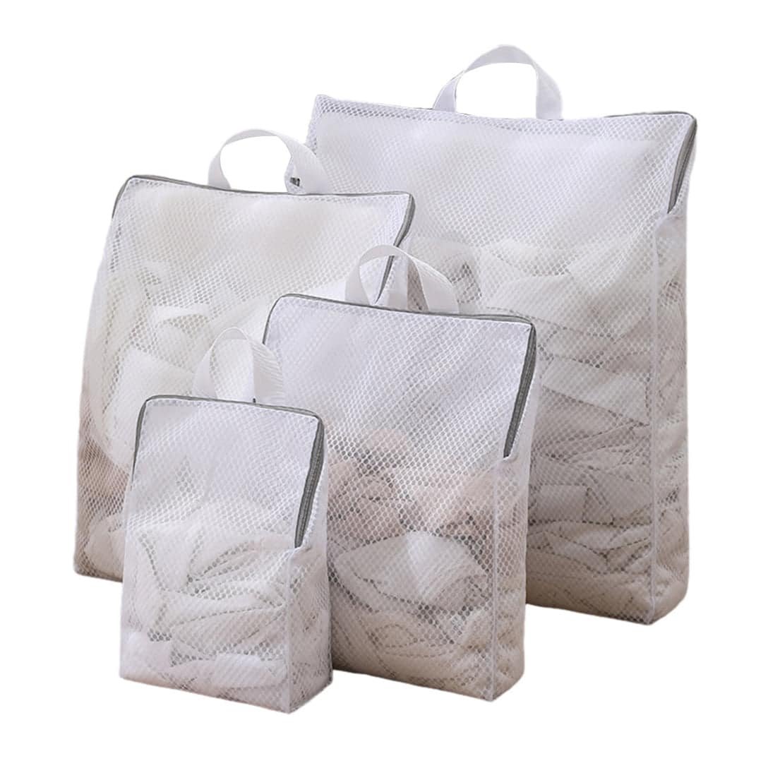 6-Pack-Mesh-Laundry-Bags-Handle-4-Sizes-Side-Widening-Delicate-Bag-Washing-Machine-Large-Opening-Zippered-Wash-Coat-Sweater-Lingerie-Sock-Travel-Dorm_7e5a64c5-4e3e-4cd3-83b7-67cf469de Mesh Laundry Storage Bag - Image 1