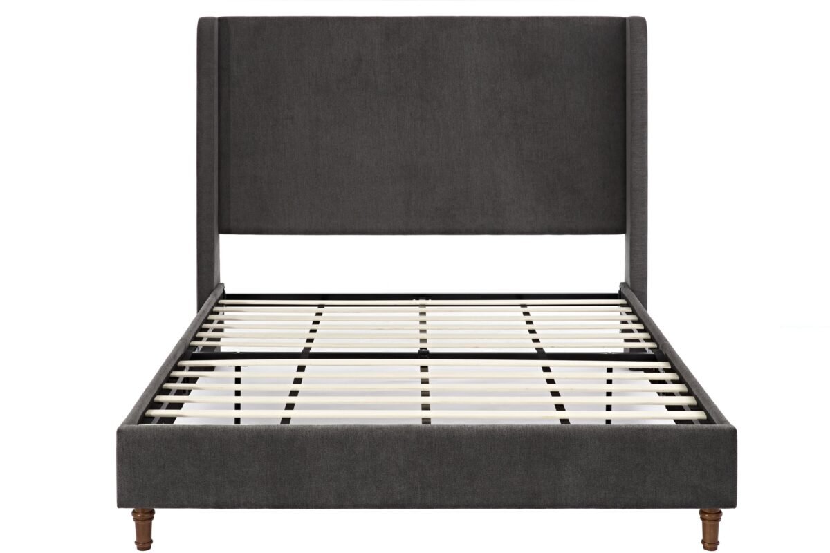 Walker Edison | Velvet Tall 54" Headboard Upholstered Queen Bed - Image 16