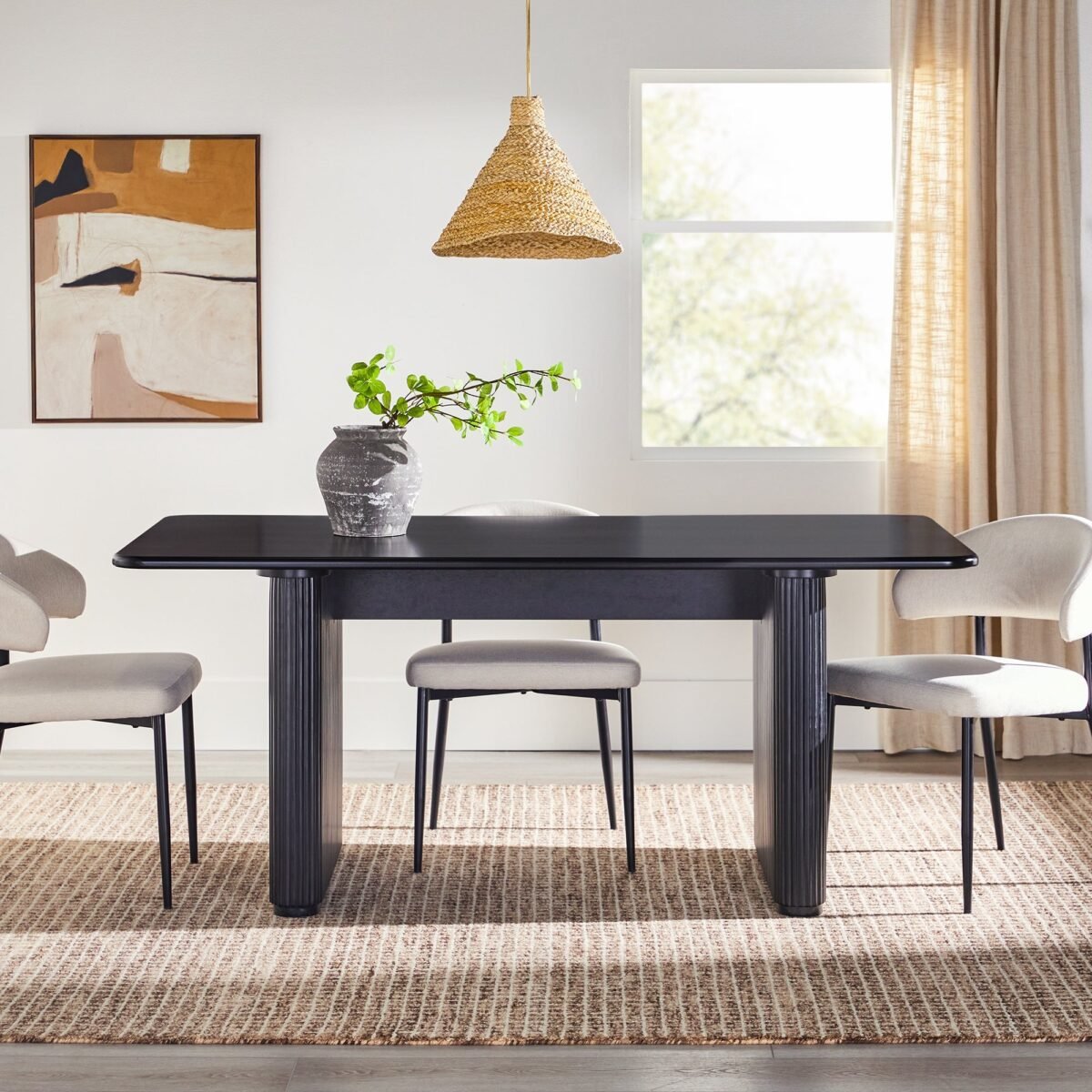 Reema Heath Scandinavian Dining Table and Desk - Image 1
