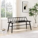 Walker Edison Spindle 47" Low Back Bench - Image 6