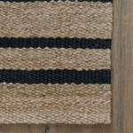 Handmade Natural Jute Rug with Black Stripes - Eco-Friendly Artisanal Design for Home Décor - Image 8