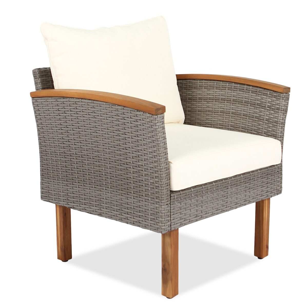 Walker Edison | Wicker 9-Piece Patio Modular Sofa Set - Image 13