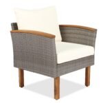 Walker Edison | Wicker 9-Piece Patio Modular Sofa Set - Image 13