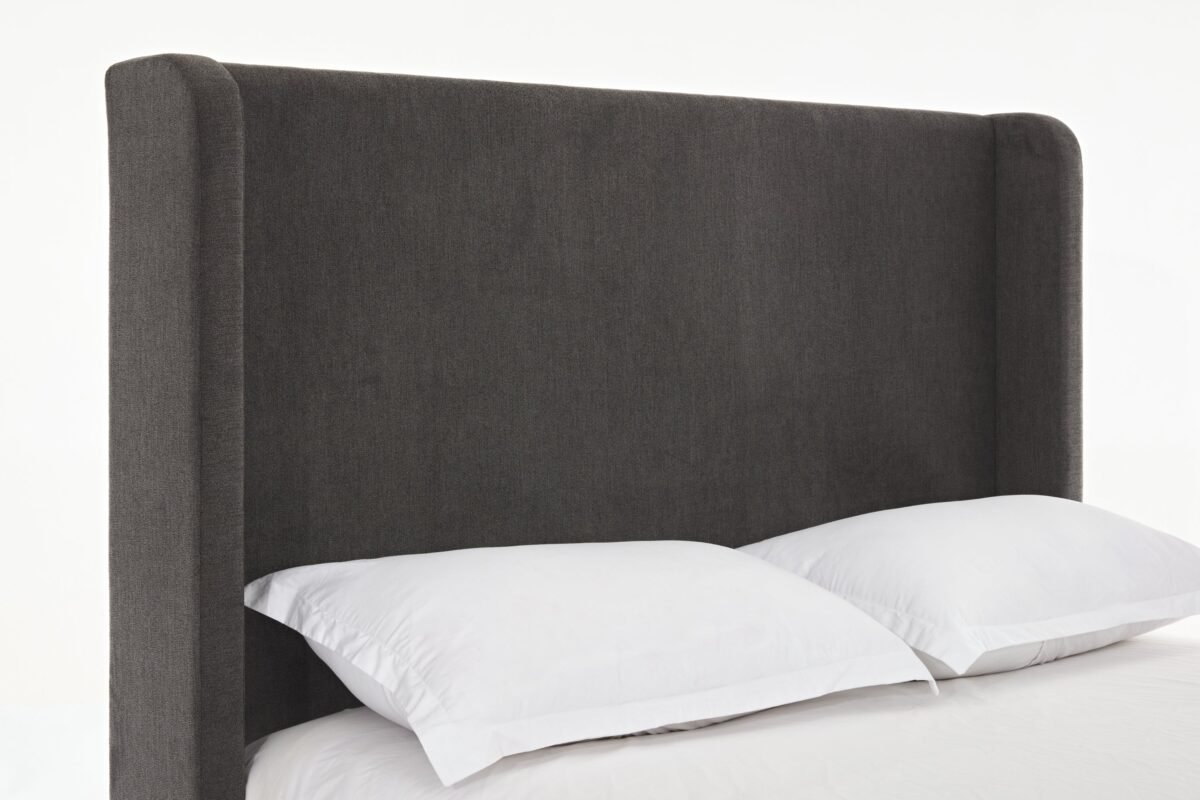 Walker Edison | Velvet Tall 54" Headboard Upholstered Queen Bed - Image 14