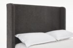 Walker Edison | Velvet Tall 54" Headboard Upholstered Queen Bed - Image 14