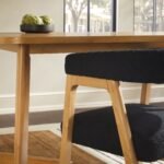 Ezra Modern Solid Wood Dining Chair with Boucle Upholstery (Set of 2) - Image 9