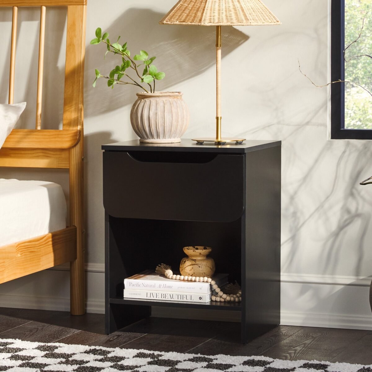 Domm Modern 1-Drawer Nightstand - Image 1