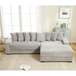 Walker Edison | Corduroy Right L-Shaped Sectional Cloud Couch - Image 13