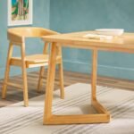 Ezra Modern Solid Wood Rectangle Dining Table for 6 - Image 7
