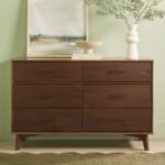 Sloane 6-Drawer Modern Solid Wood Dresser with Metal Handles - Image 2