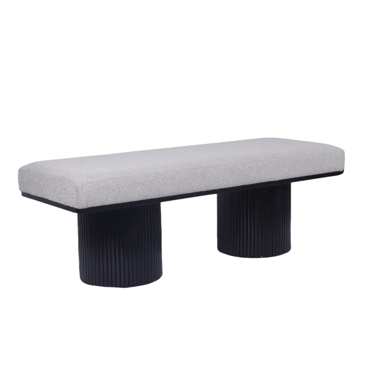 Walker Edison | Fluted Base Upholstered Bench - Image 5