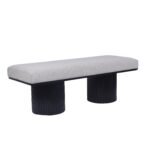 Walker Edison | Fluted Base Upholstered Bench - Image 5