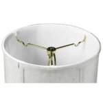 14"x16"x17" Tall Drum Lampshade Textured Oatmeal Fabric, Large Softback Cylinder for Tall Table Lamps - Image 6