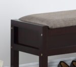 Walker Edison | Entryway Seating Bench with Shoe Storage - Image 4