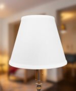10"W x 8"H White Hardback Empire Lampshade - Image 3