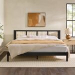 Yasmina Solid Wood Rattan Paneled Platform Bed (Queen or King) - Image 17