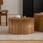 Walker Edison | Textured Nesting Coffee Table Set - Image 7
