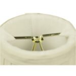 4"W x 4"H Set of 6 Egg Shell Pleated Clip-on Candelabra Lampshade - Image 9