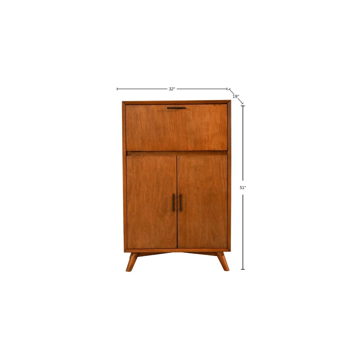 Flynn Large Bar Cabinet, Chestnut - Image 7