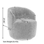 Walker Edison | Teddy Swivel Barrel Accent Chair - Image 23