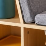 Walker Edison | Modern 6 Cubby Natural Wood Reading Nook Bench - Image 5