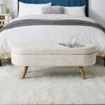 Walker Edison | Ottoman Oval Storage Bench - Image 3