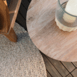 Handmade Natural Round Braided Jute Rug - Eco-Friendly Durable Design from CG Hunter