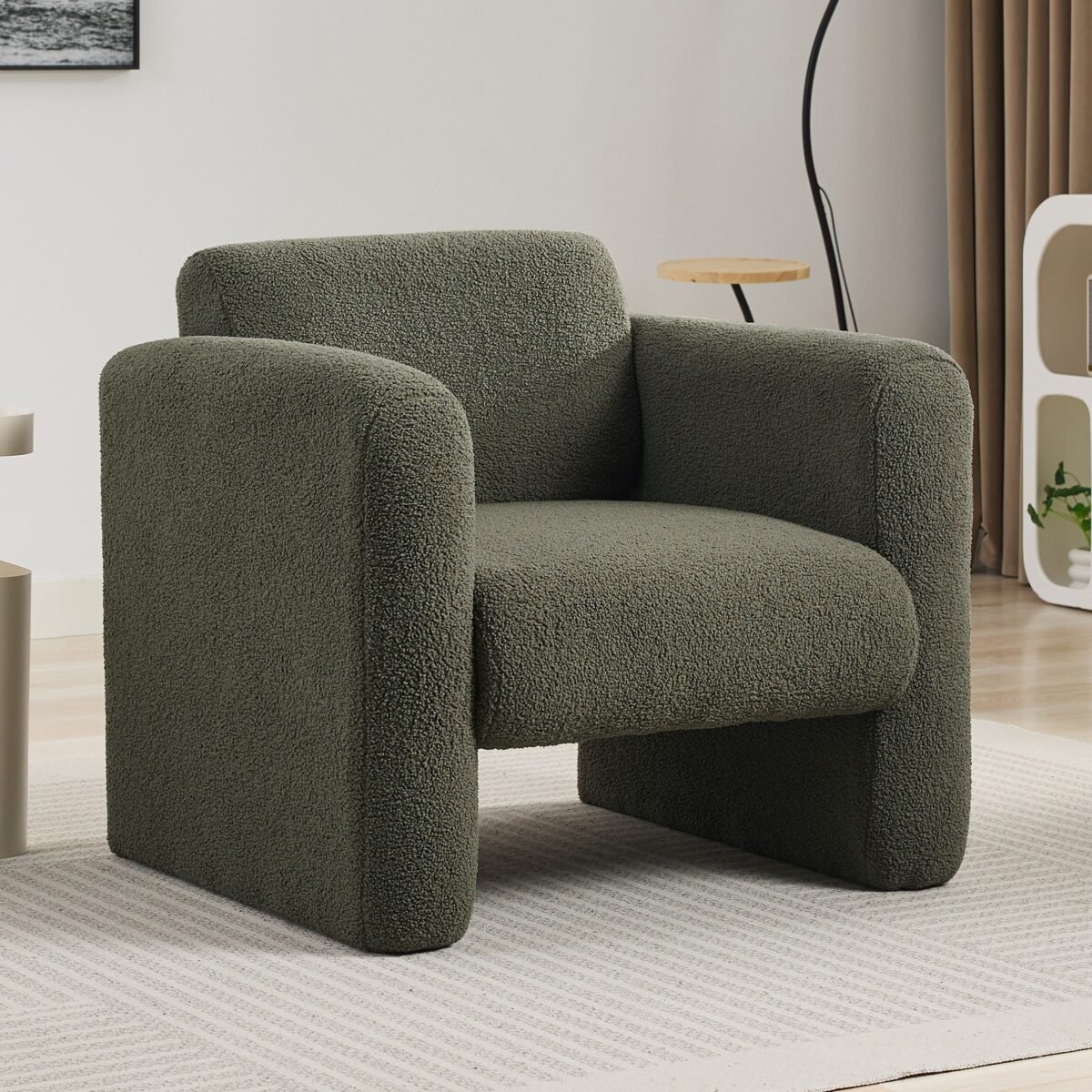 Walker Edison | Sherpa Modern Cloud Accent Chair - Image 5