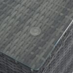 Walker Edison | 8-pieces Outdoor Wicker Round Sofa Set - Image 17