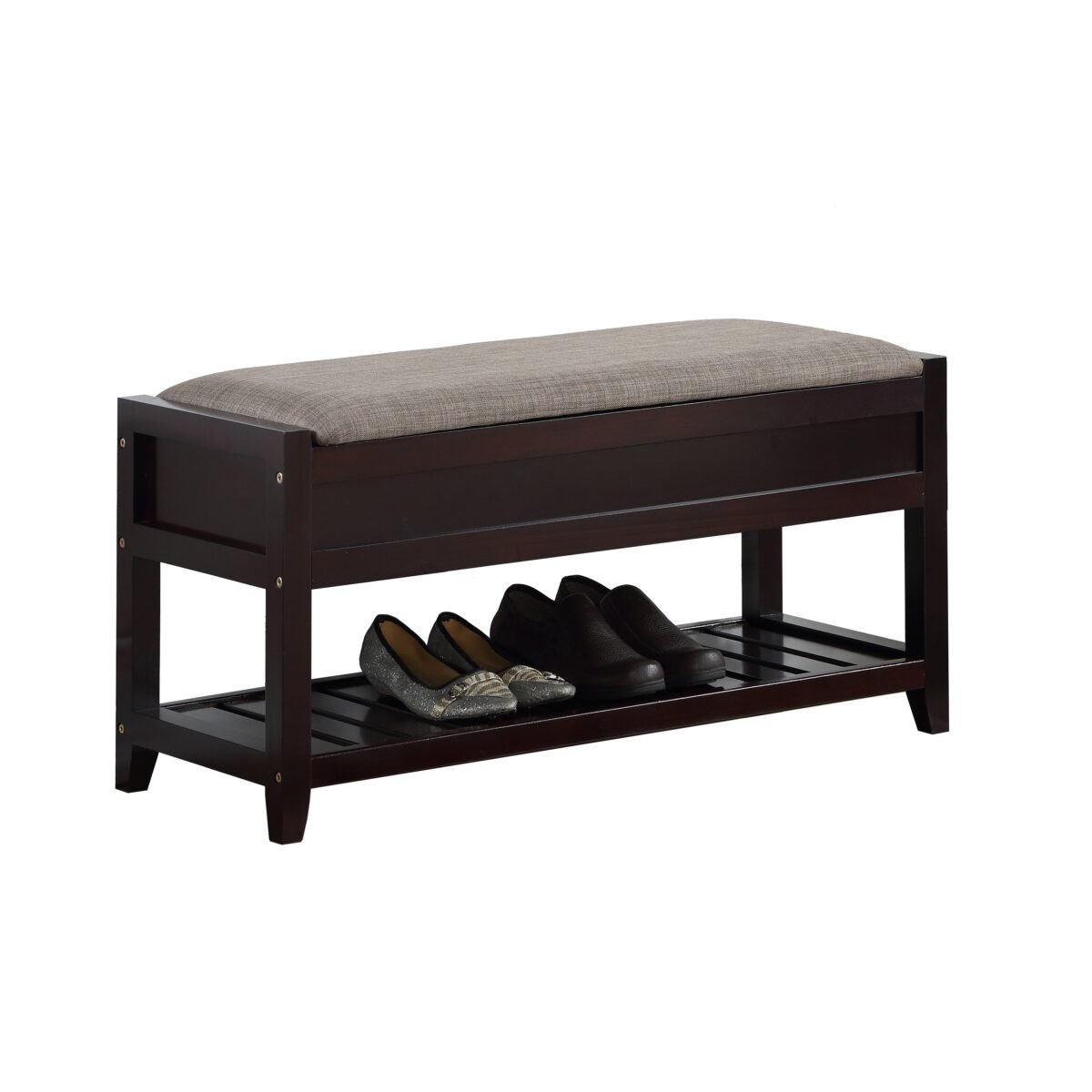 Walker Edison | Entryway Seating Bench with Shoe Storage - Image 6