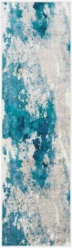 Perpignan Modern Aqua Area Rug - Image 10