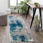 Perpignan Modern Aqua Area Rug - Image 2