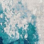 Perpignan Modern Aqua Area Rug - Image 7