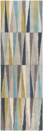 Yerres Modern Aqua Area Rug - Image 2