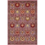 Keleigh Global Pink/Rust Area Rug - Image 2