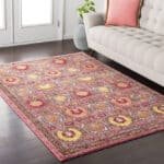 Keleigh Global Pink/Rust Area Rug