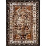Tontitown Traditional Orange/Black Area Rug - Image 7